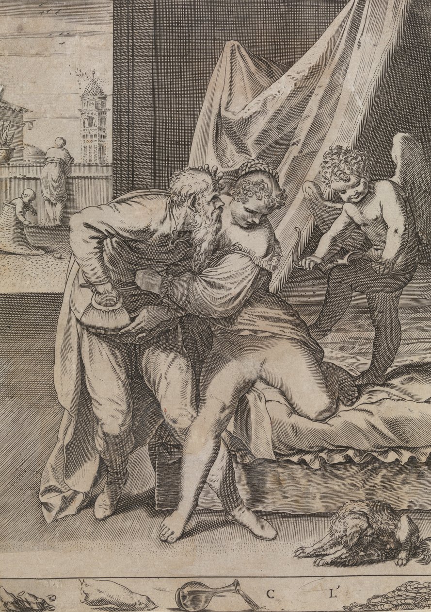 Minden aranyat nyer, kb. 1590-95. alkotó: Agostino Carracci
