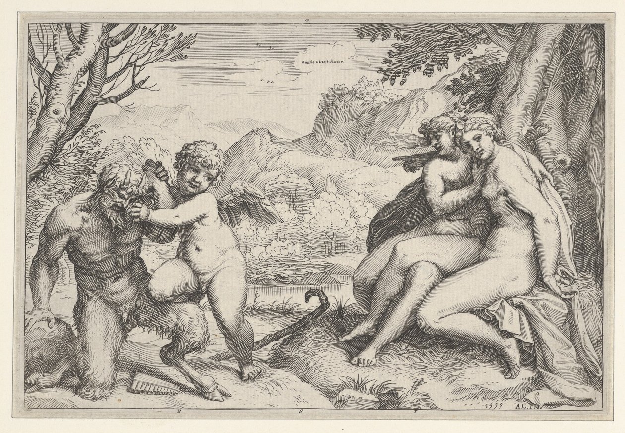 A szerelem mindent legyőz, 1599. alkotó: Agostino Carracci