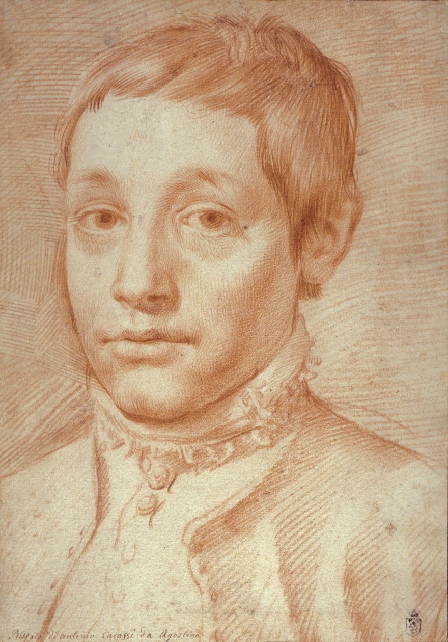 Fia, Antonio Carracci portréja, 1592-95 alkotó: Agostino Carracci