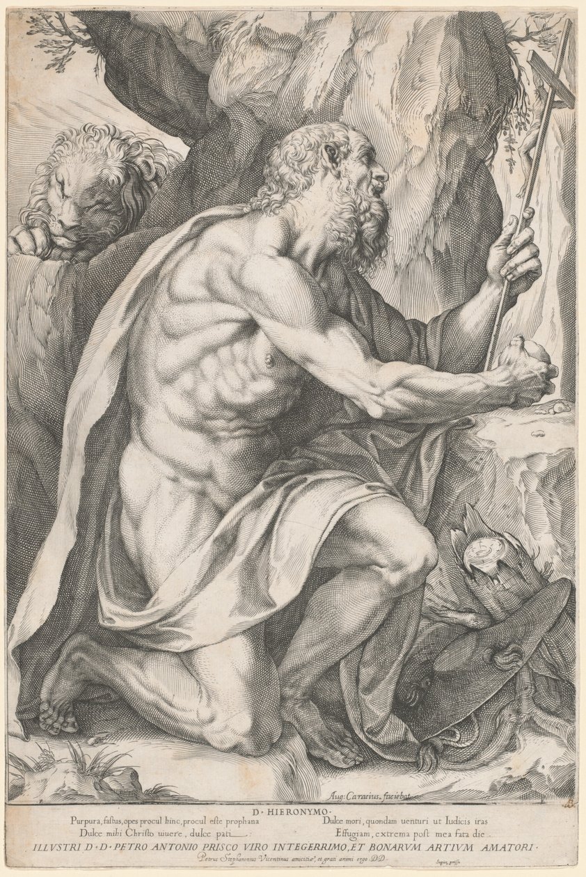 Szent Jeromos alkotó: Agostino Carracci
