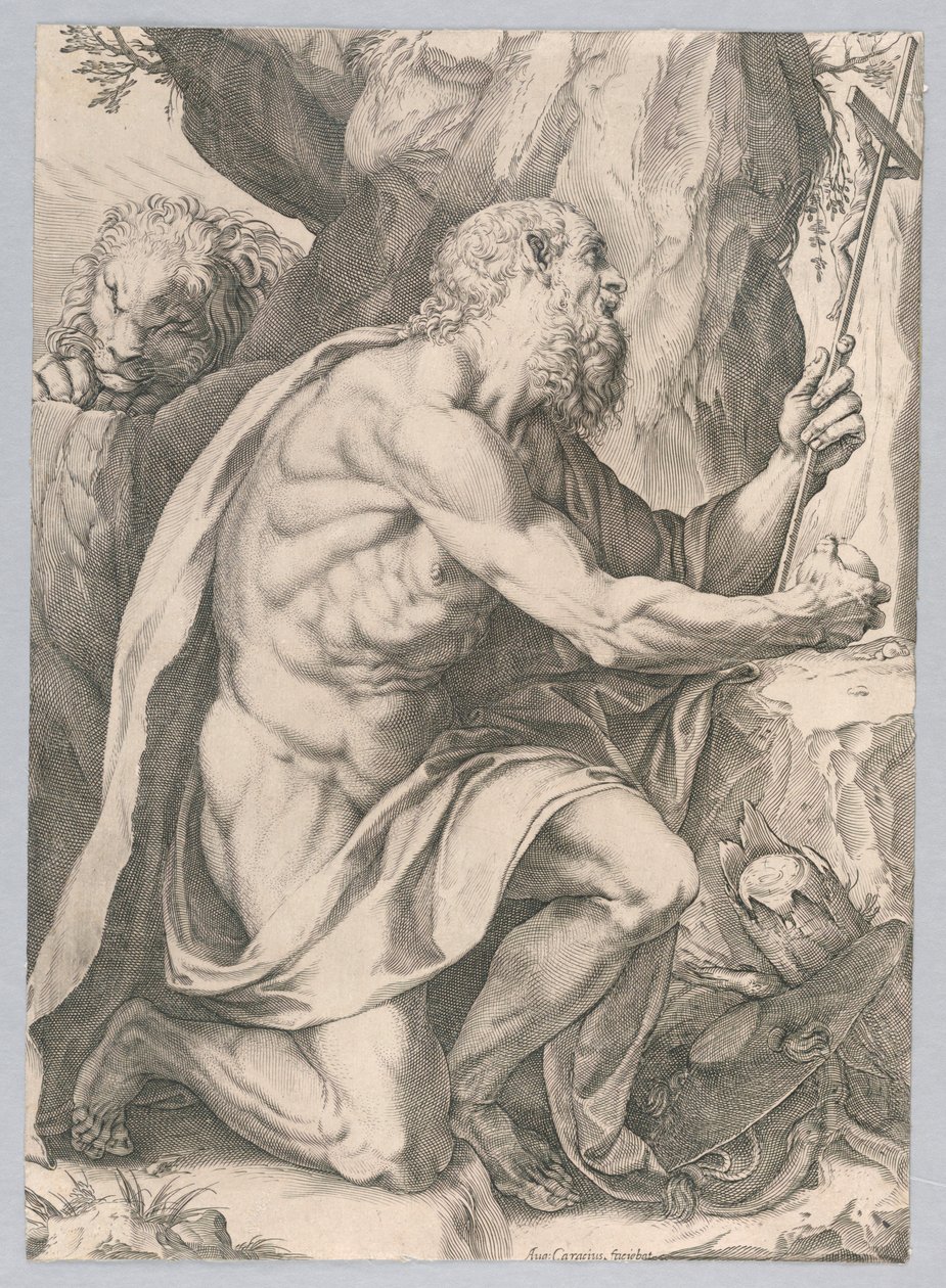 Szent Jeromos alkotó: Agostino Carracci