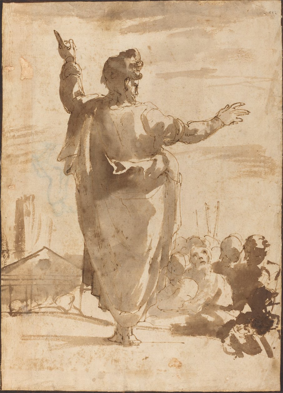 Szent Pál prédikáció alkotó: Agostino Carracci