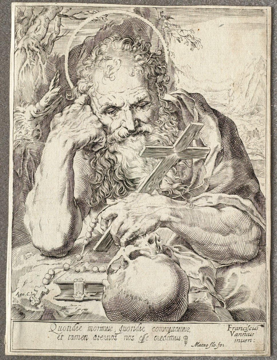 Szent Jeromos alkotó: Agostino Carracci