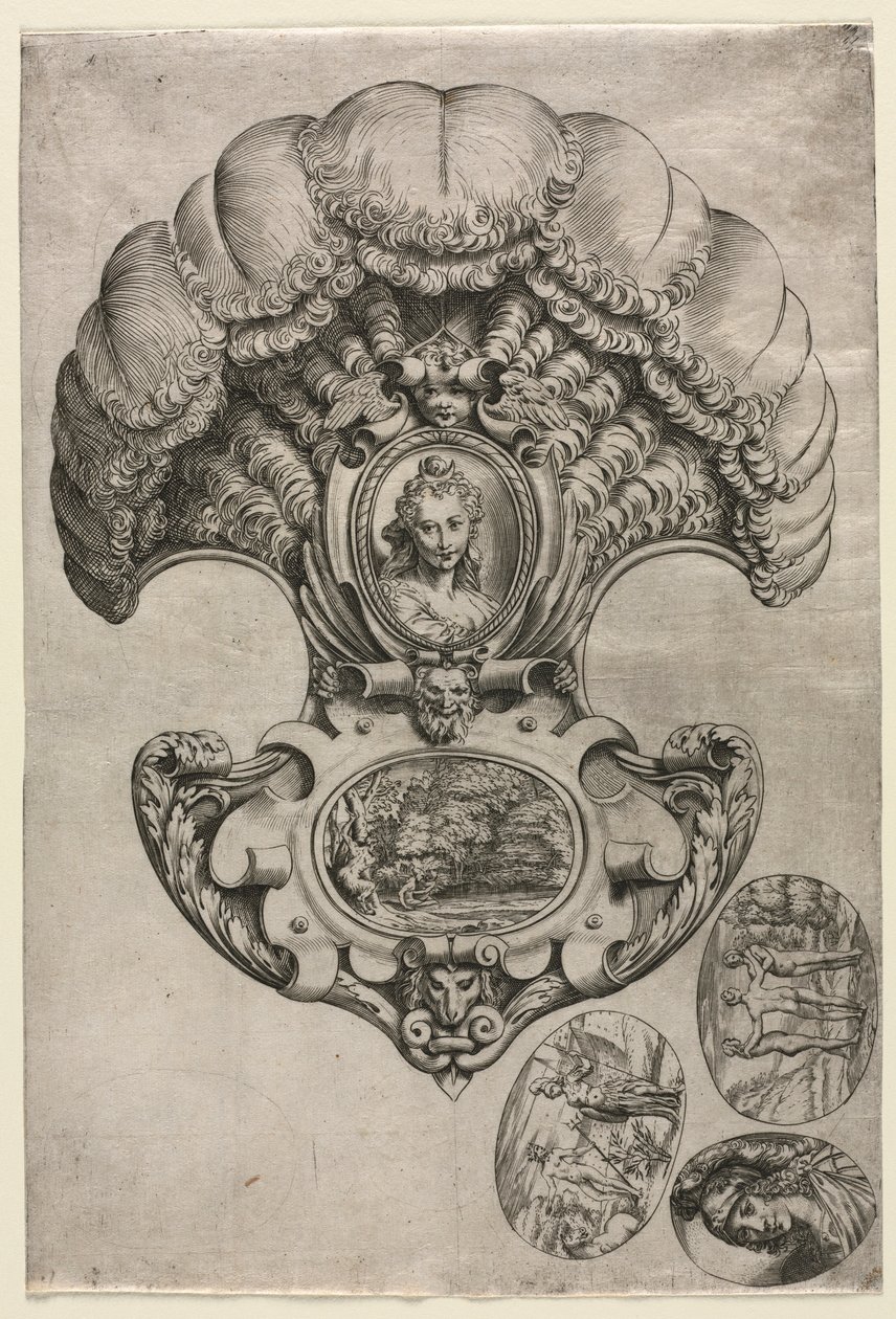 A Fan LEventail c. 1589-1595. alkotó: Agostino Carracci