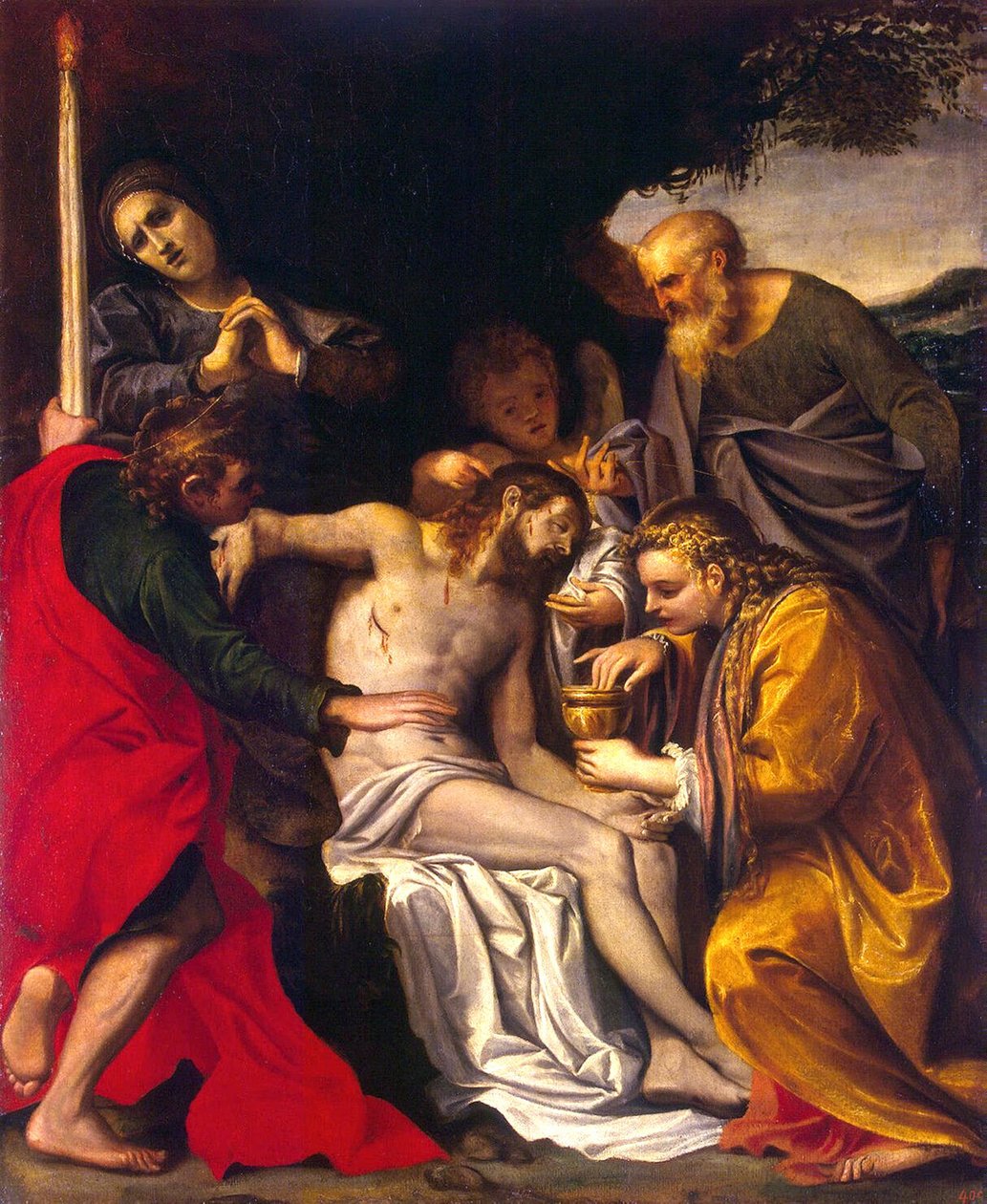 Krisztus siratása alkotó: Agostino Carracci