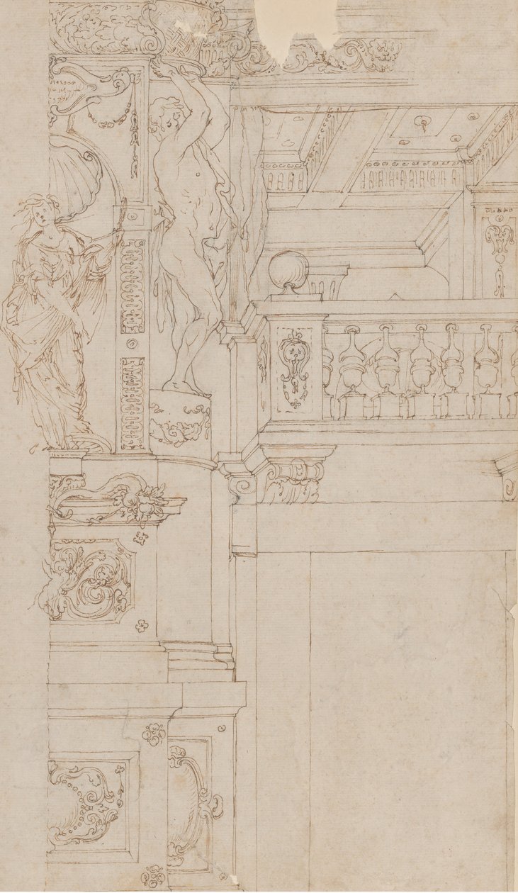 Tanulmányok a Palazzo Ducale Palazzo Pitti trompe-l