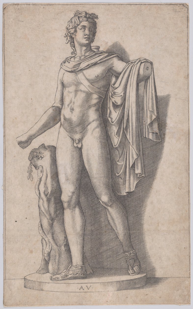 Apollo, kb. 1514-36. alkotó: Agostino Veneziano
