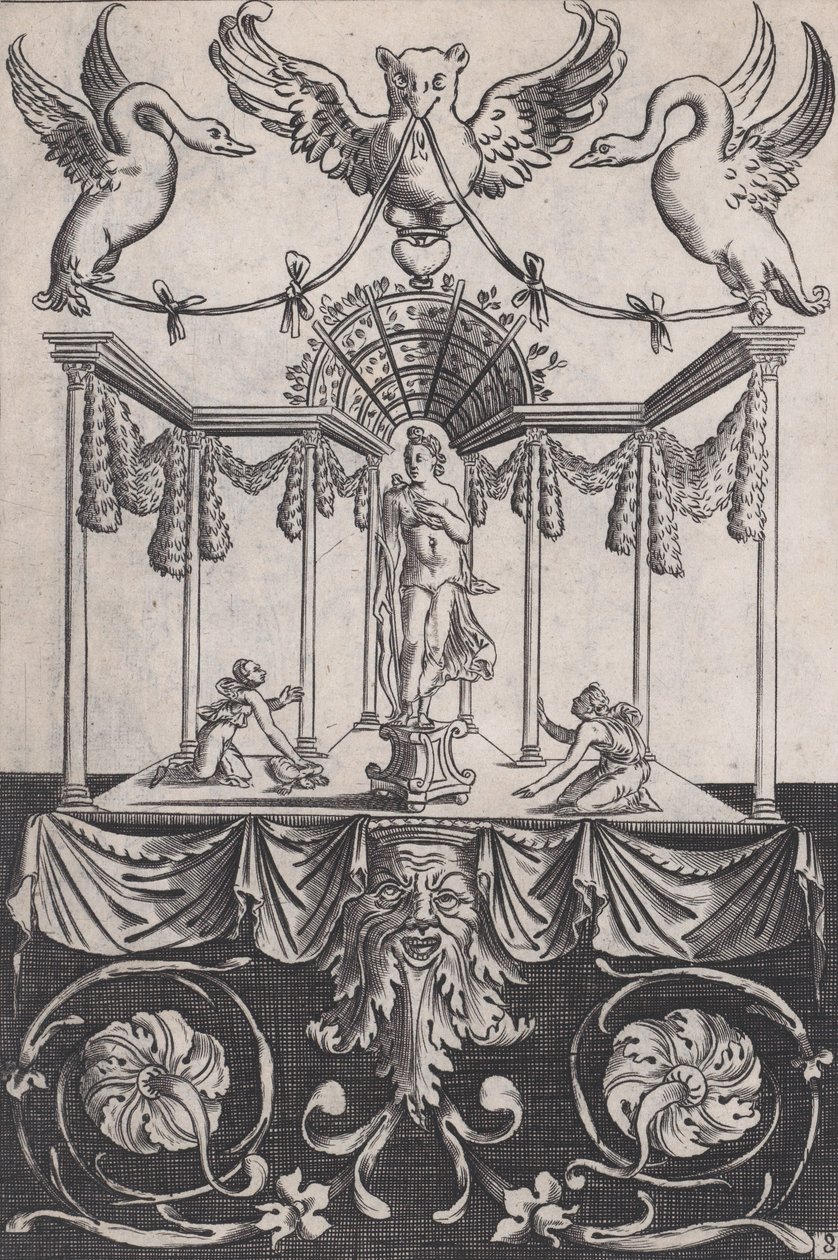 Dísztábla, kb. 1514-36. alkotó: Agostino Veneziano
