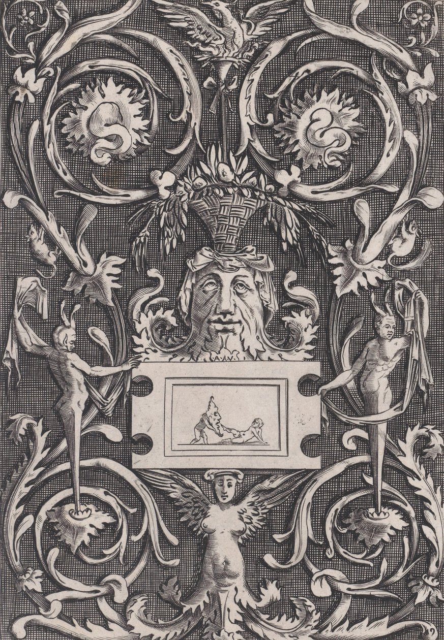 Dísztábla, kb. 1514-36. alkotó: Agostino Veneziano