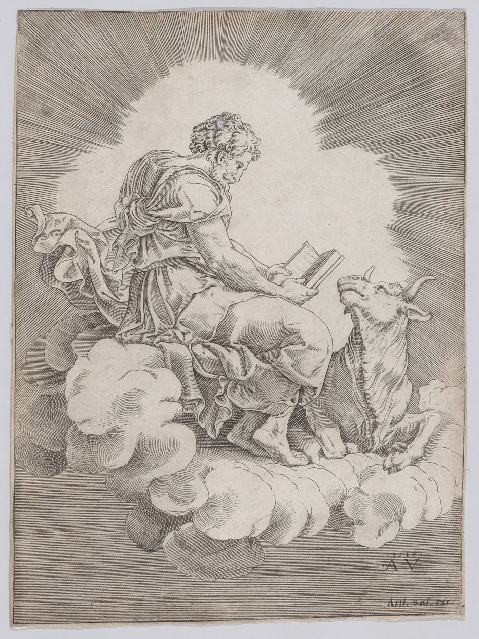 Szent Lukács, 1518. alkotó: Agostino Veneziano