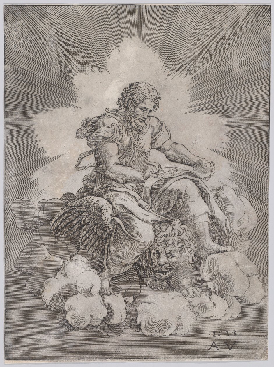 Szent Márk, 1518-ban. alkotó: Agostino Veneziano