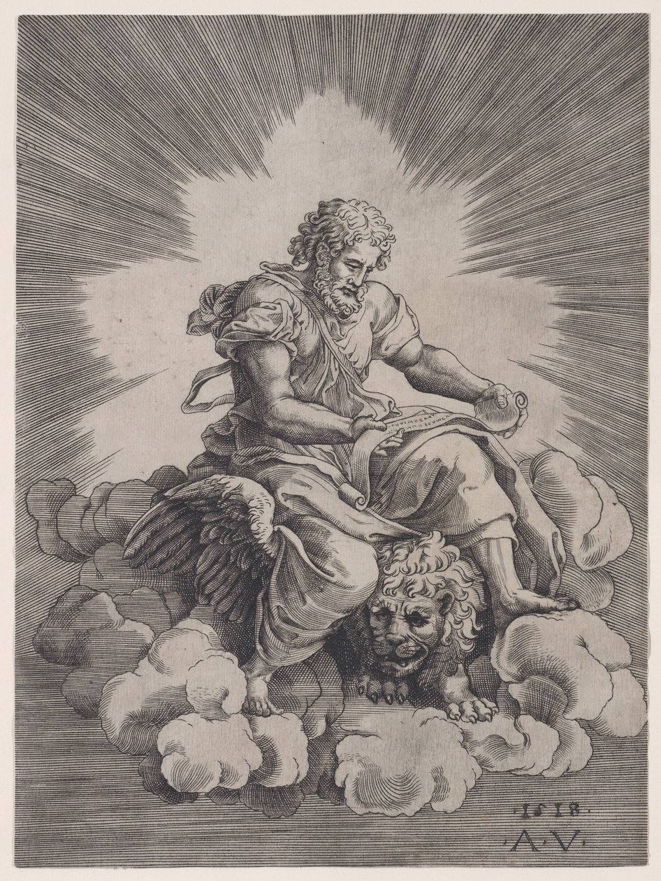 Szent Márk, 1518-ban. alkotó: Agostino Veneziano
