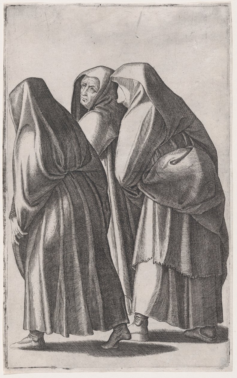 A három szent asszony a sírhoz megy, kb. 1514-36. alkotó: Agostino Veneziano