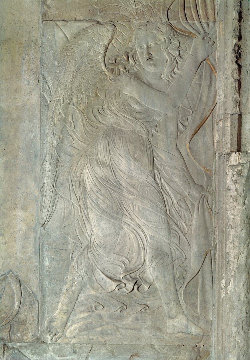 Angyal, 1450-55 körül (márvány) alkotó: Agostino di Duccio