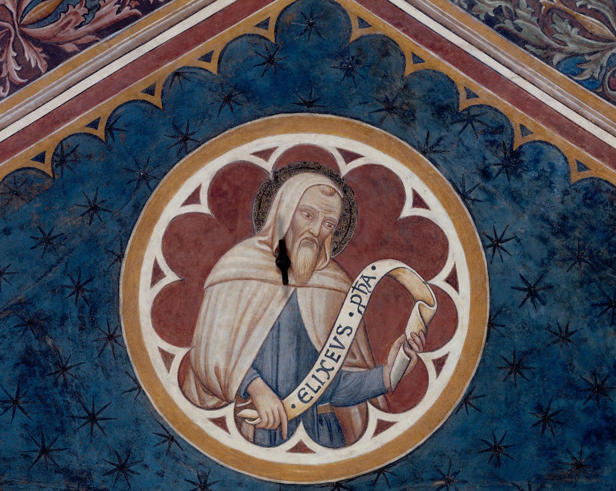 Elizeus próféta, részlet (freskó) alkotó: Agostino di Marsiglio