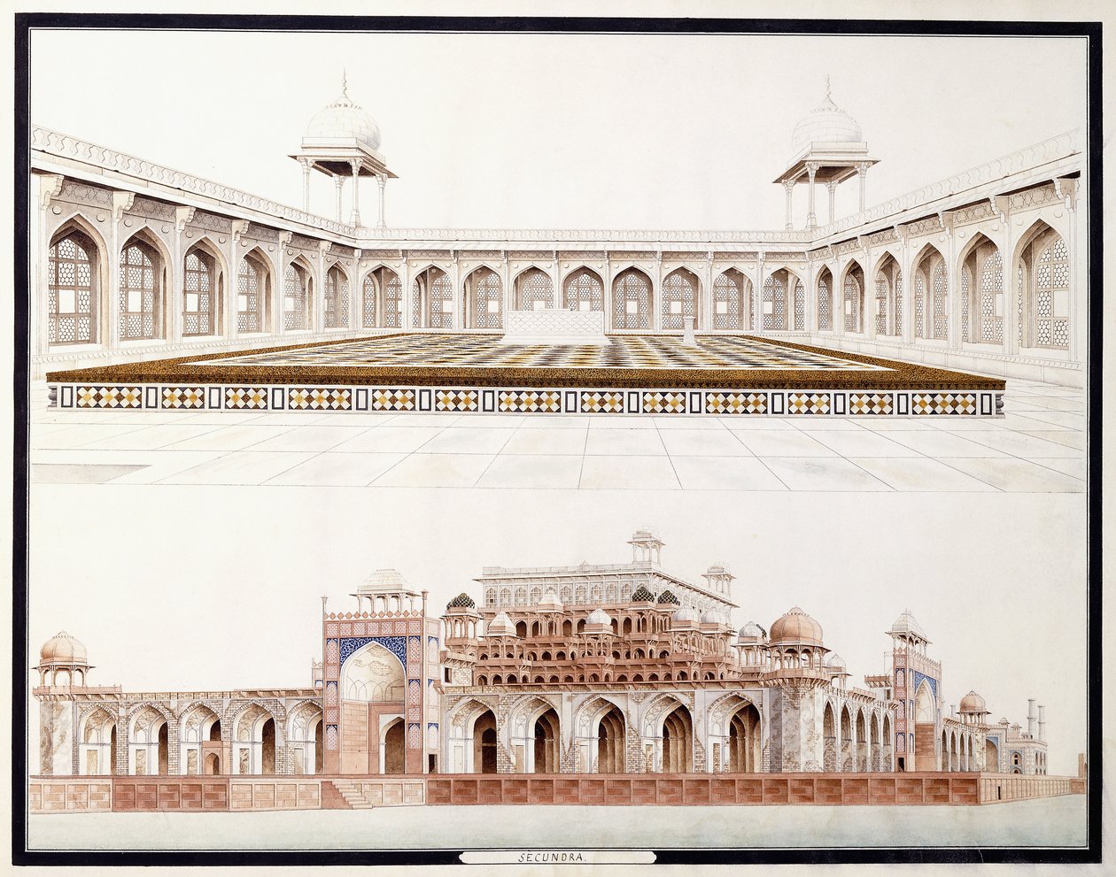Secundra, 1815 körül alkotó: Agra School