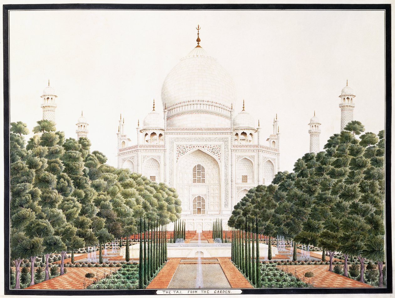 A Taj a kertből, c. 1815 alkotó: Agra School