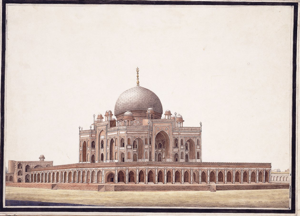 Humayun sírja, 1820 körül alkotó: Agra School