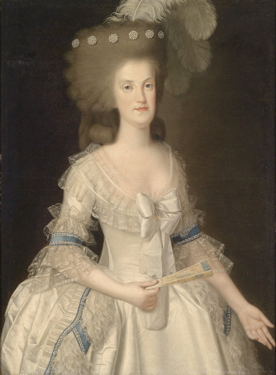 Maria Carolina nápolyi királynő (1752-1814), született osztrák főhercegnő portréja alkotó: Agustín Esteve