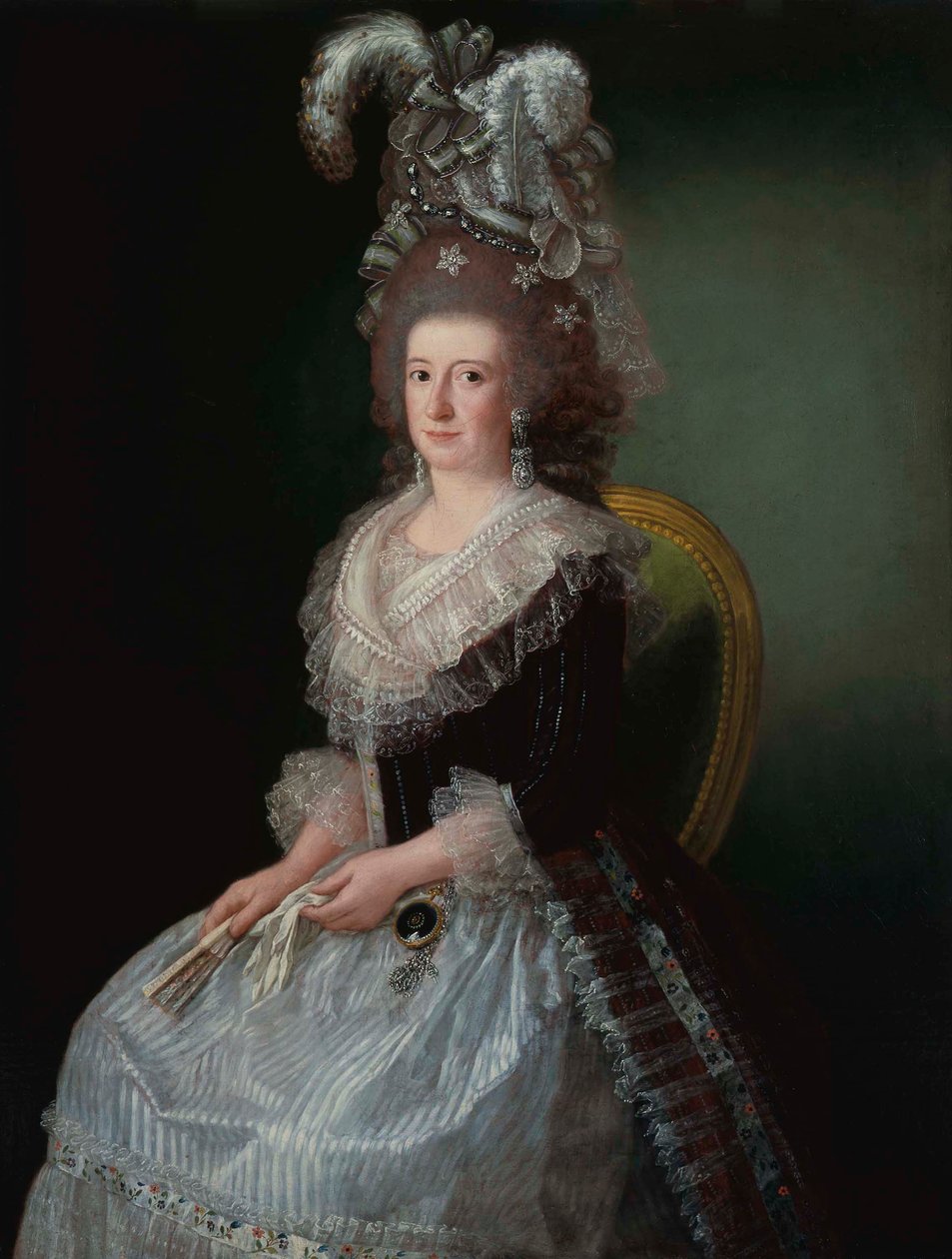 María Josefa Piscatori, San Andrés márkinő (1757-1807), Pedro López de Lerena felesége portréja. alkotó: Agustín Esteve
