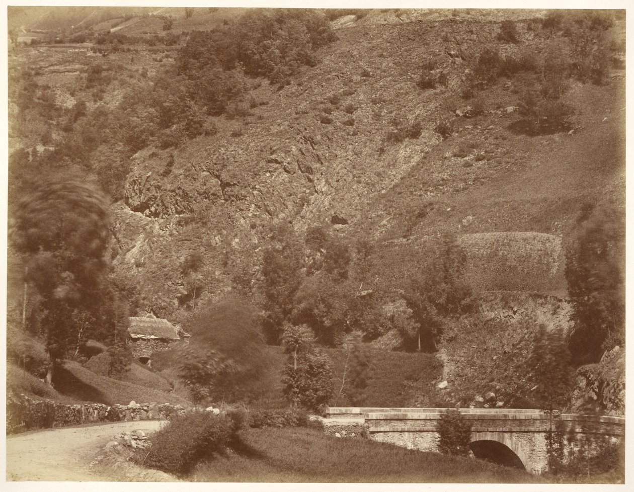 Pont Sur la Route de Bigorre (Coup de Vent) alkotó: Aimé Civiale