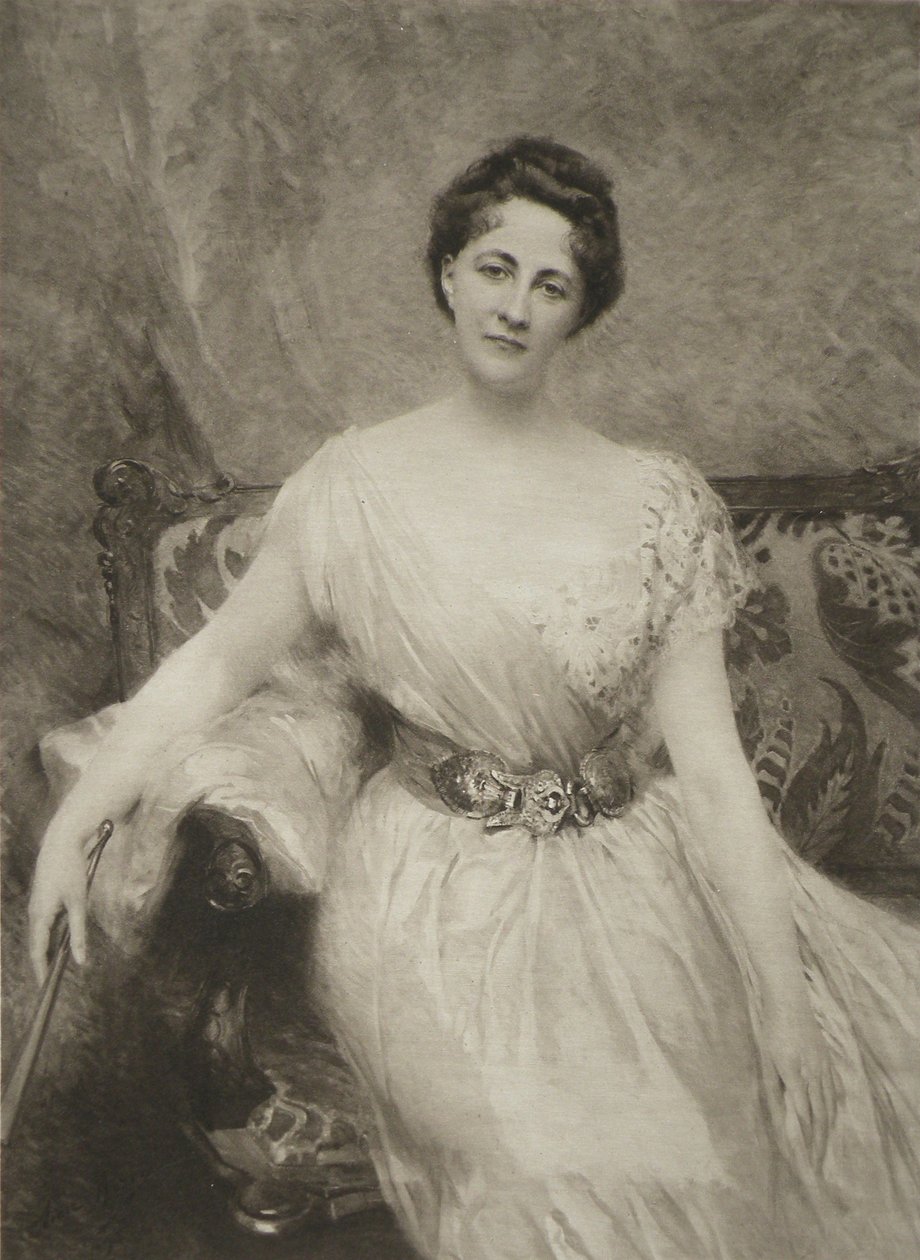 Moreau-vauthier 1906 32. tányér aime morot madame archdeacon boisseaux 1895 alkotó: Aimé Nicolas Morot