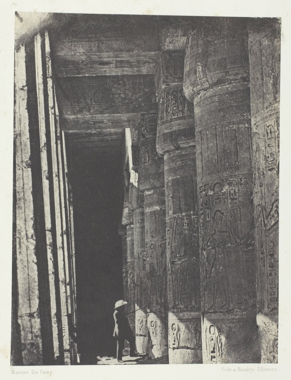 Medinet-Habou, Ramses-Méiamoun palota galériája; Théba alkotó: Aimé Rochas