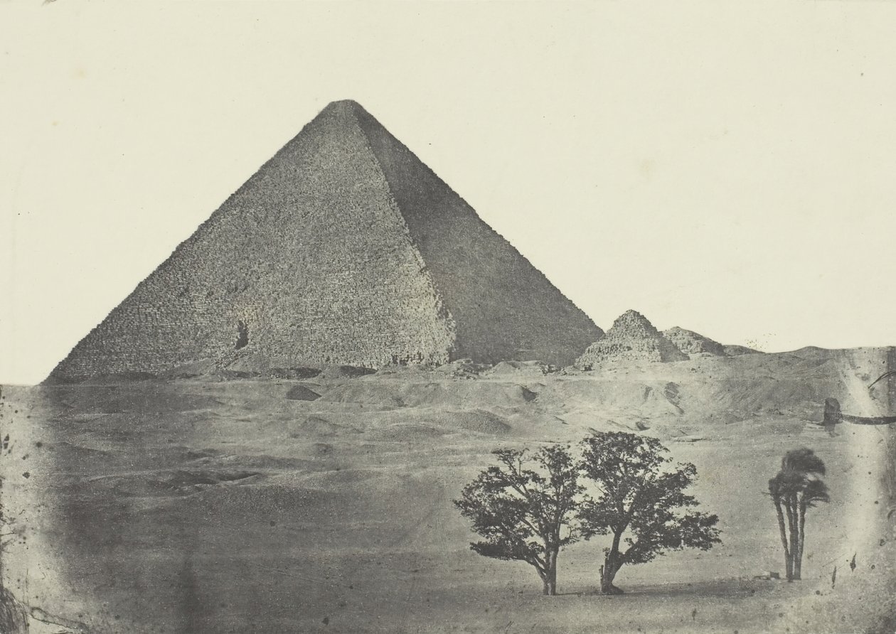 Kheopsz piramis, Közép-Egyiptom, 184951, nyomtatva 1852. alkotó: Aimé Rochas