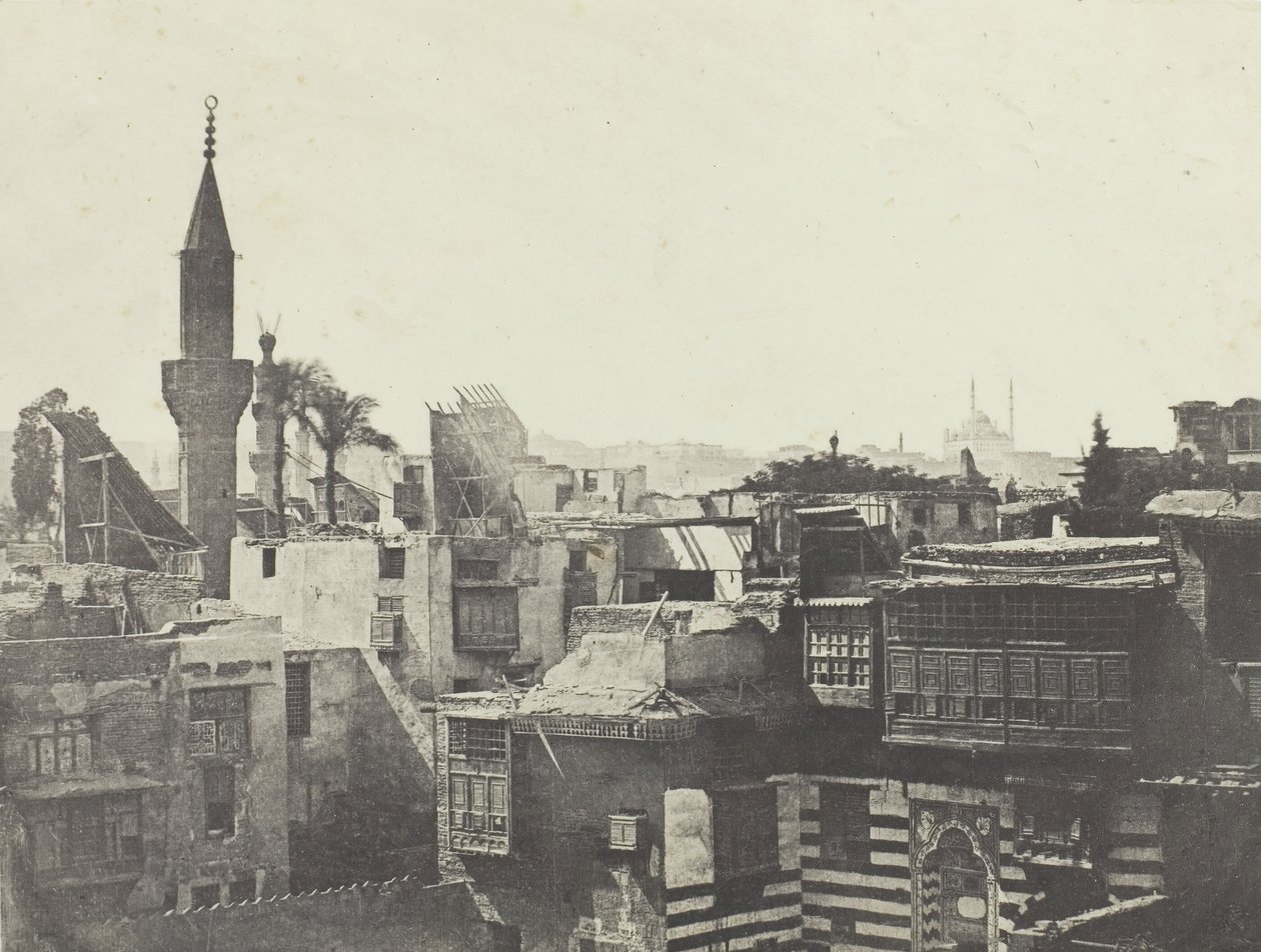 Általános nézet Nyugatról, Le Kaire, 184951, nyomtatva 1852-ben. alkotó: Aimé Rochas