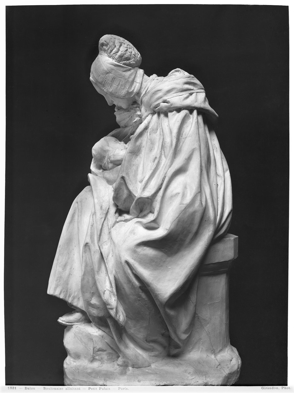 Boulonnaise nő, aki eteti a gyermekét (gipsz) (lásd még: 217912) alkotó: Aime Jules Dalou