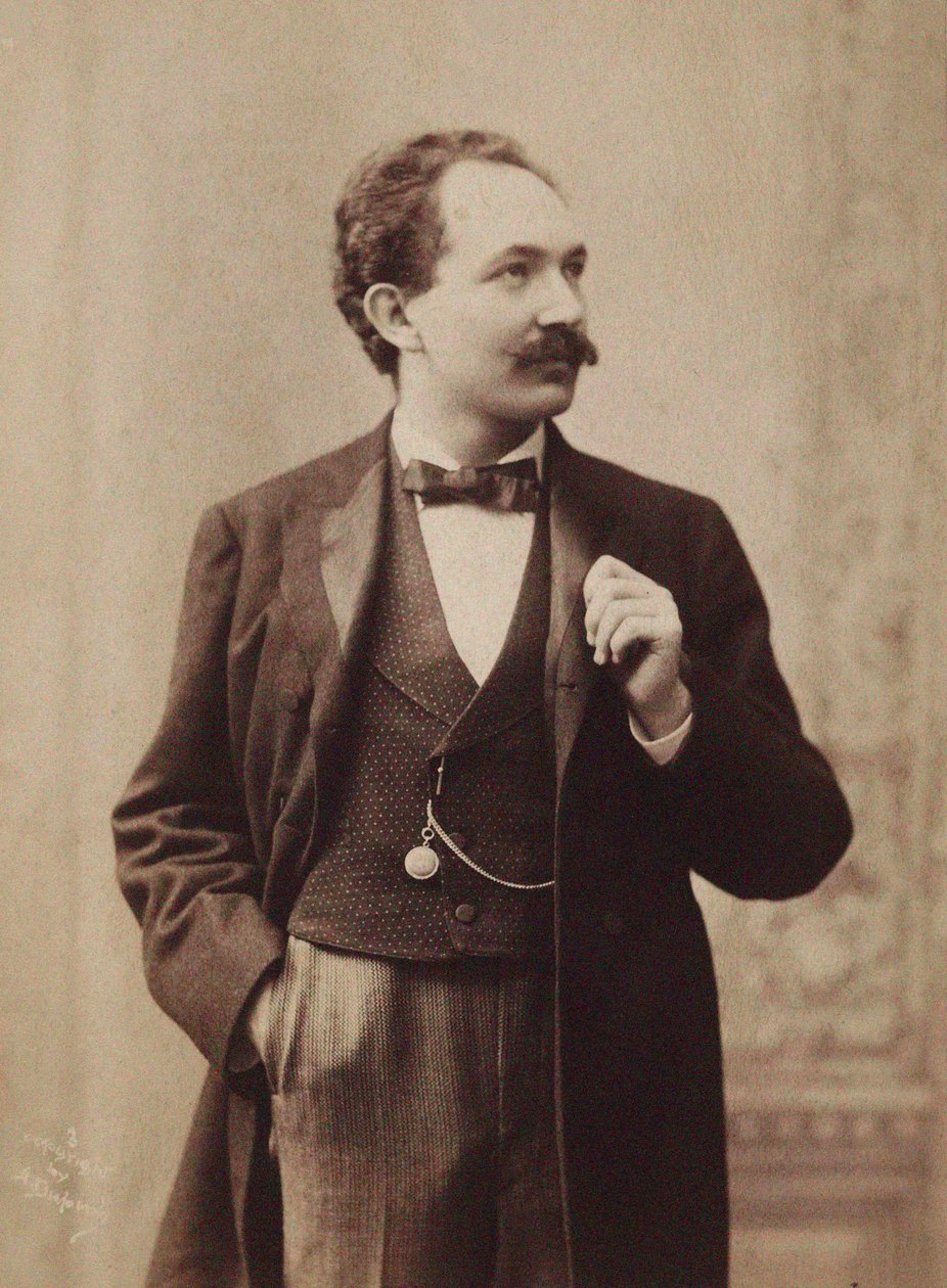 Leopold Godowsky zongoraművész és zeneszerző portréja 1870-1938 , c. 1895. alkotó: Aime Dupont