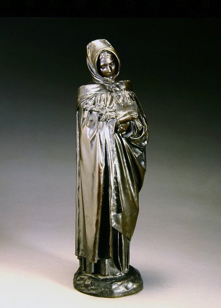 Bolognai pálmalevéllel (bronz) alkotó: Aime Jules Dalou