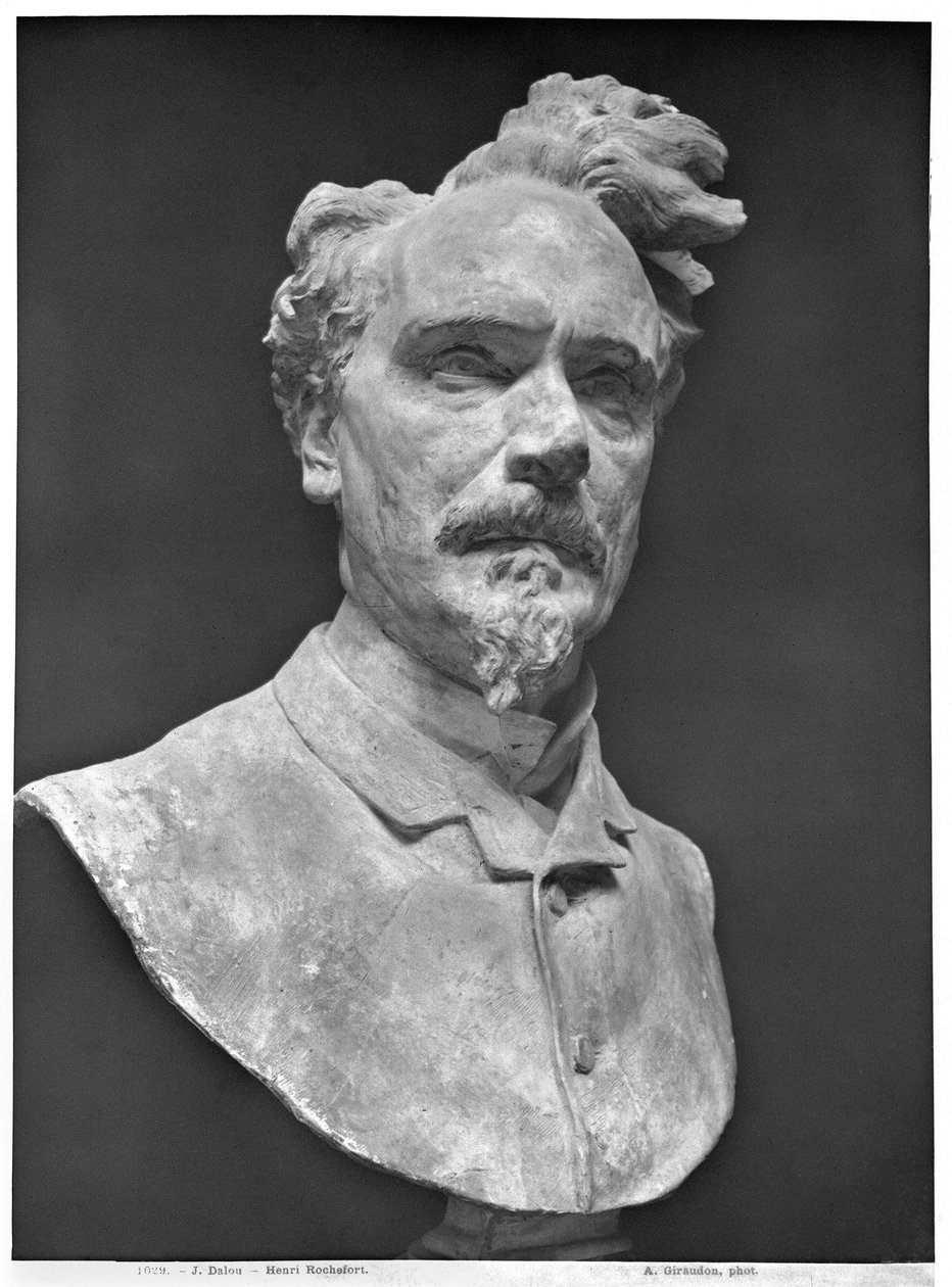 Henri Rochefort (1830-1913) mellszobra (gipsz) alkotó: Aime Jules Dalou