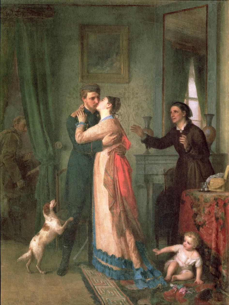 Visszatérés a háború után, 1878 alkotó: Akim Egorovich Karneev
