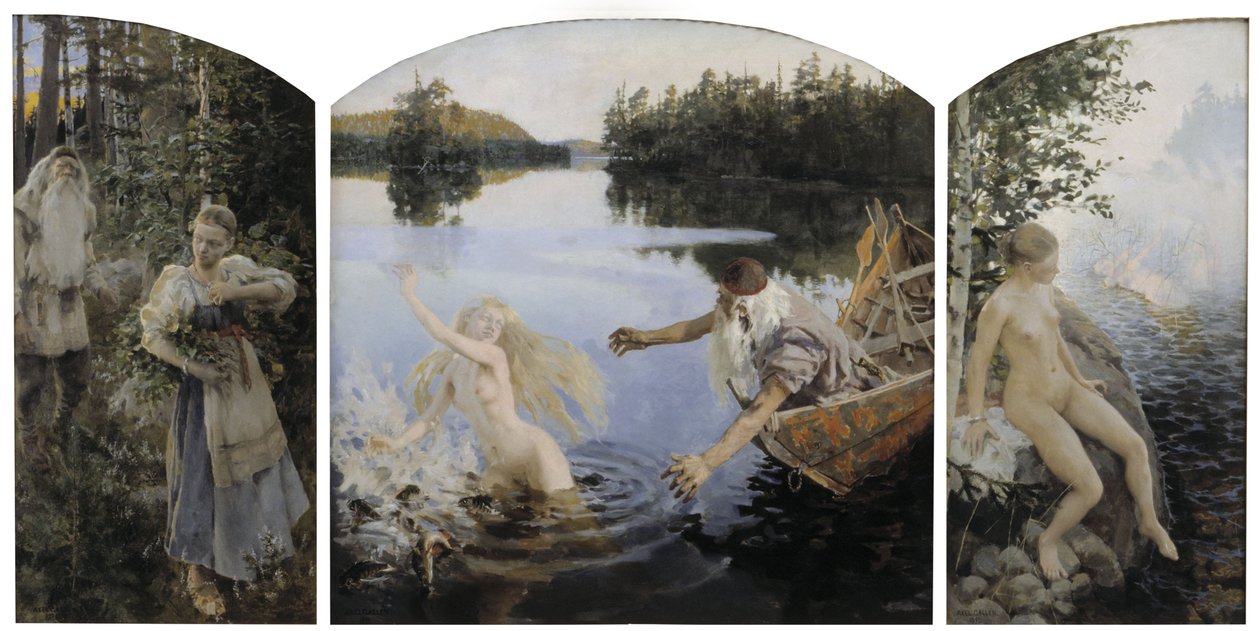 Aino mítosz, Triptichon alkotó: Akseli Gallen Kallela