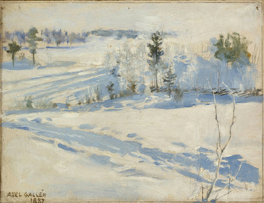 Talvimaisema English: Winter Landscape Svenska: Vinterlandskap N alkotó: Akseli Gallen Kallela