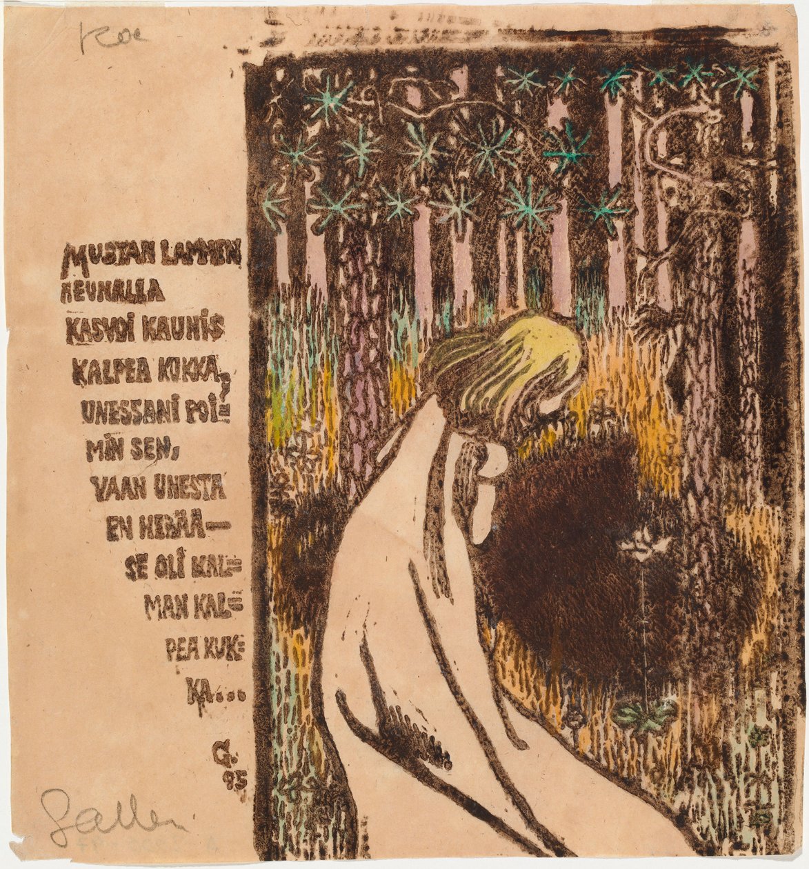 A halál virága alkotó: Akseli Gallen-Kallela