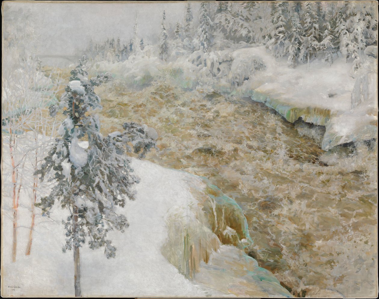 Imatra télen alkotó: Akseli Gallen-Kallela