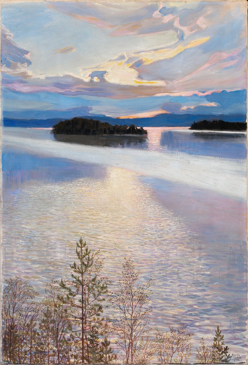 Kilátás a tóra alkotó: Akseli Gallen-Kallela