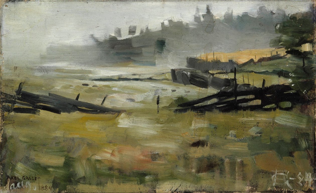 Ködös táj alkotó: Akseli Gallen-Kallela
