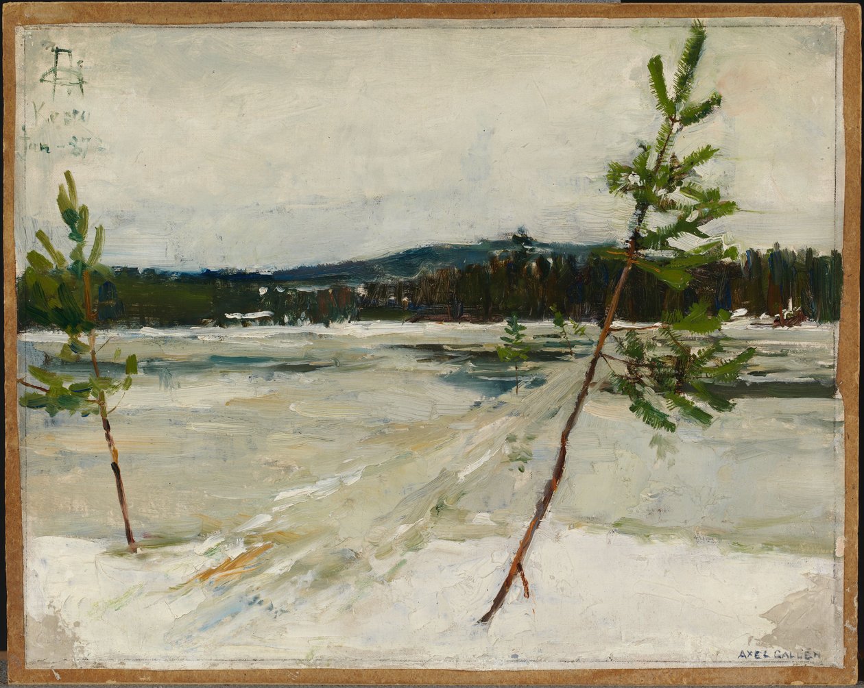 Ösvény a jégen alkotó: Akseli Gallen-Kallela