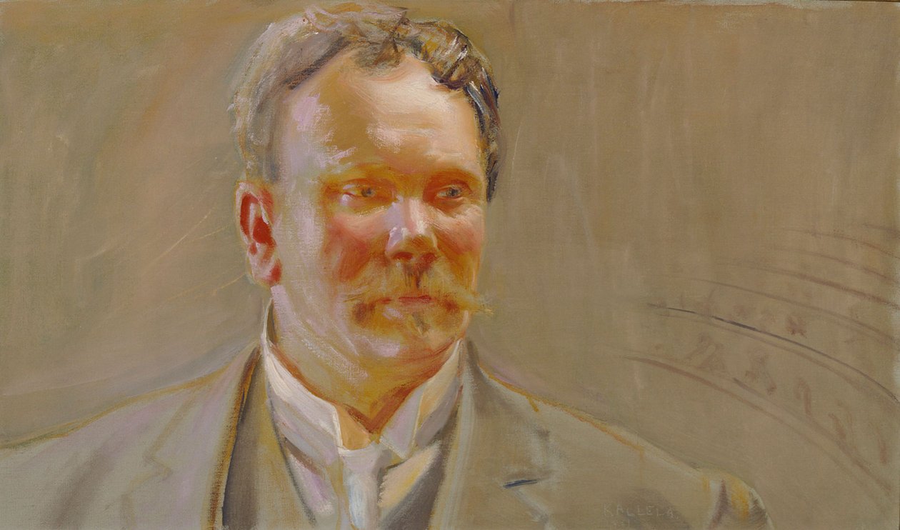 E. N. Setälä professzor portréja alkotó: Akseli Gallen-Kallela