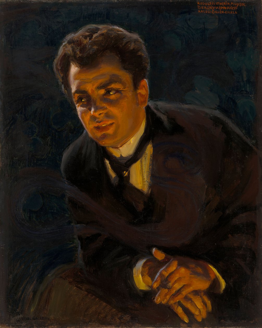 Rudolf Rittner német színész portréja alkotó: Akseli Gallen-Kallela