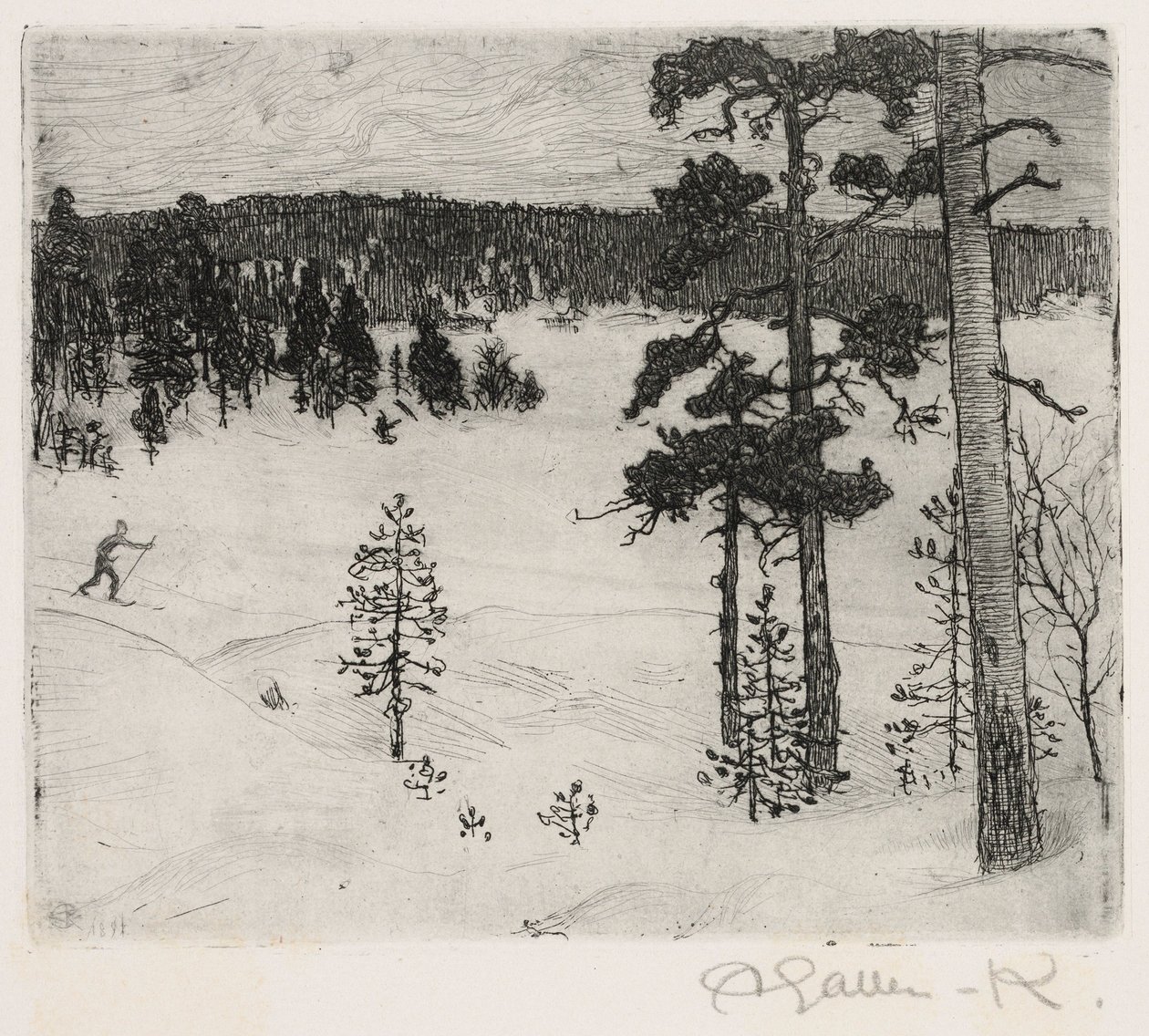 A tél sötét fátyla alkotó: Akseli Gallen-Kallela