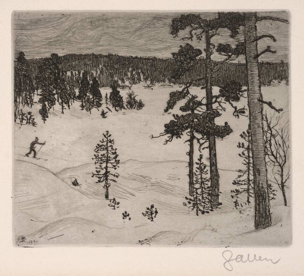 A tél sötét fátyla alkotó: Akseli Gallen-Kallela