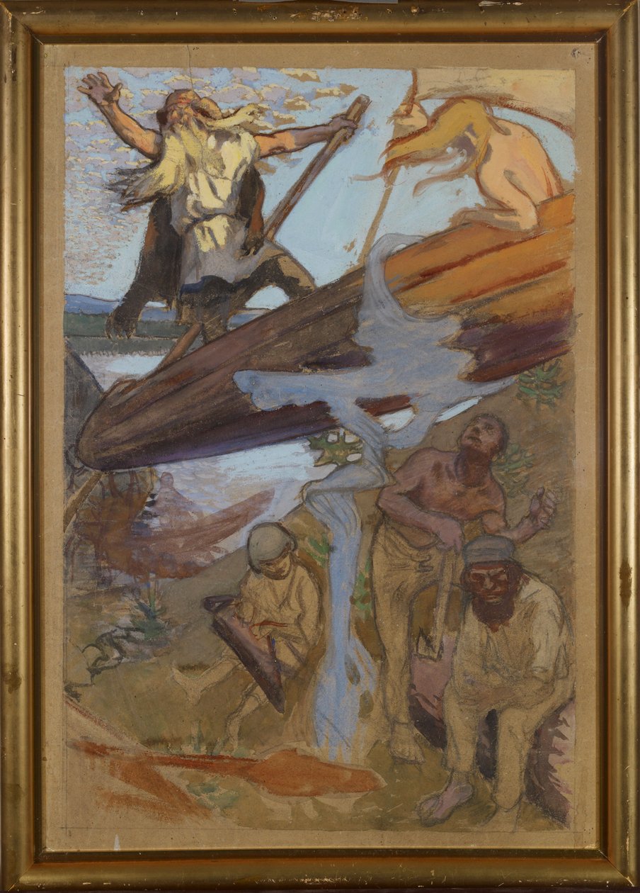 Väinämöinen távozása alkotó: Akseli Gallen-Kallela