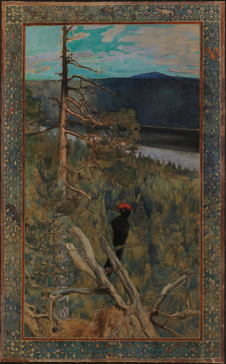 A nagy fekete harkály alkotó: Akseli Gallen-Kallela