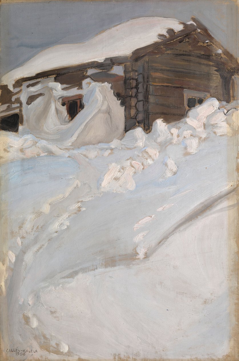 Téli tájkép alkotó: Akseli Gallen-Kallela