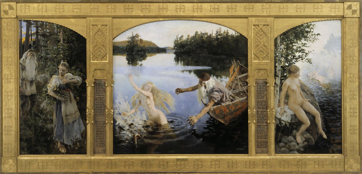Az Aino-triptichon, 1891 alkotó: Akseli Gallen Kallela