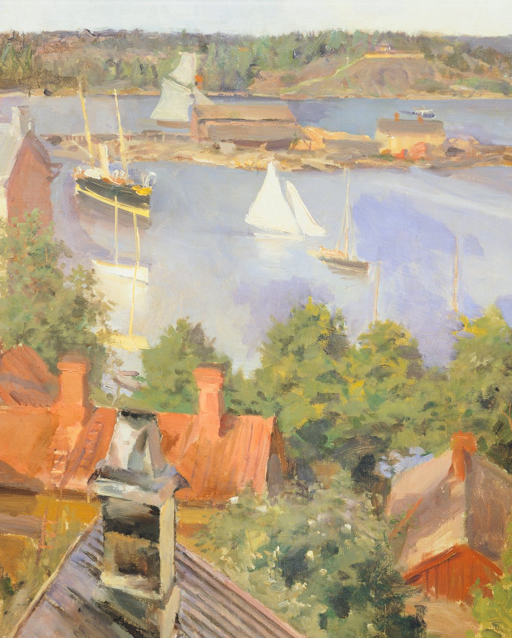 Akseli Gallen-Kallela, Helsinki északi kikötője, Finnország 19. századi részlet alkotó: Akseli Valdemar Gallen Kallela